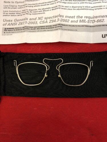 Uvex Genesisxc Prescription Insert Rx Carrier Safety Glasses Insert S99 S3350 Ebay