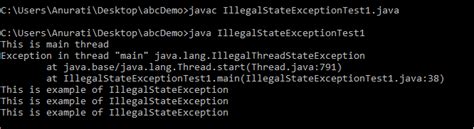 Java Lang Illegalstateexception