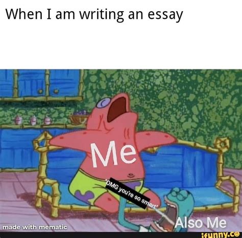 When I Am Writing An Essay Ifunny Writing Memes Essay Writing