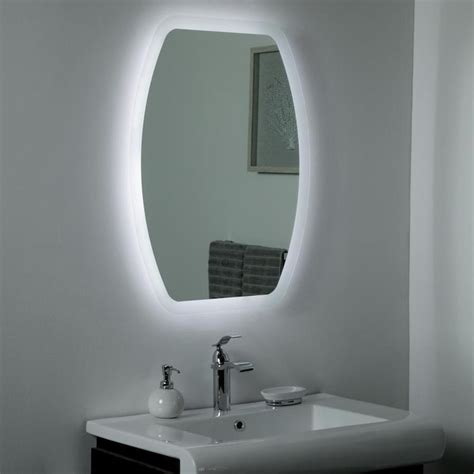 You'll find new or used products in bathroom mirrors on ebay. Decor Wonderland 23.6-in Lighted LED Silver Oval Frameless ...