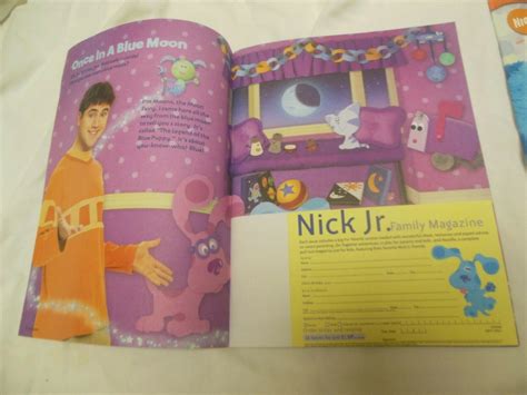 Nick Jr Magazine Blues Clues Spring 2004 Inserts Complete 40 Pages
