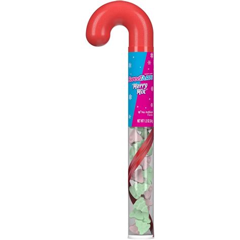 Sweetarts Merry Mix Filled Mini Candy Cane 12 Oz Box Of 24
