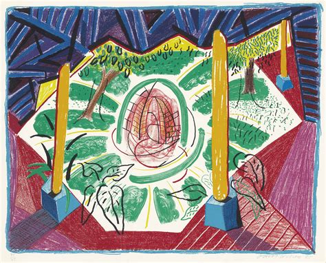 David Hockney B 1937 View Of Hotel Well Ii From Moving Focus