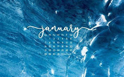 January 2018 Blue January Wallpaper Wallpaper January