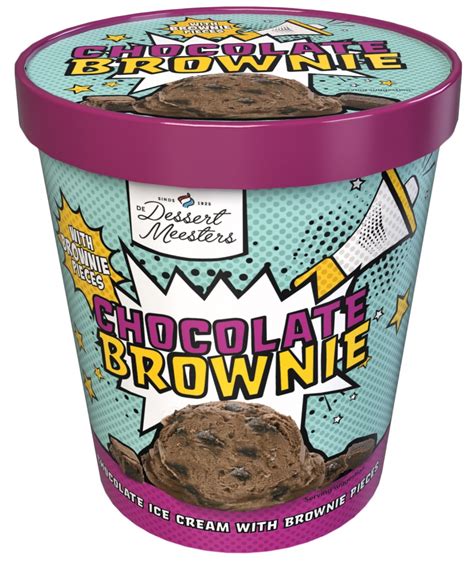 American Style Ice Cream Chocolate Brownie De Dessert Meesters