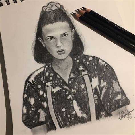 My Drawing Of Eleven From Stranger Things Stranger Things Fanart