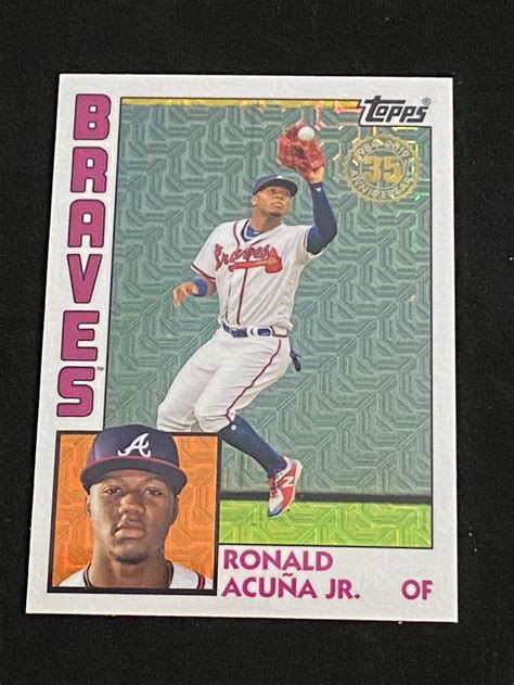 Lot Mint 2019 Topps Series 1 Chrome Refractor Ronald Acuna Jr T84