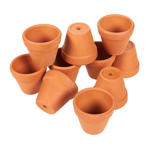 10 Pack 2 Terra Cotta Pots Mini Small Terracotta Flower Clay Pots