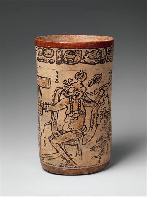 Vessel With Mythological Scene Maya The Metropolitan Museum Of Art