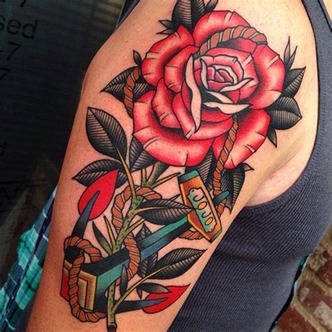 Hence, it only makes sense that a tattoo symbolizing love for a departed soul be in black. 60 Rose Tattoos - Best Ideas and Designs for 2019