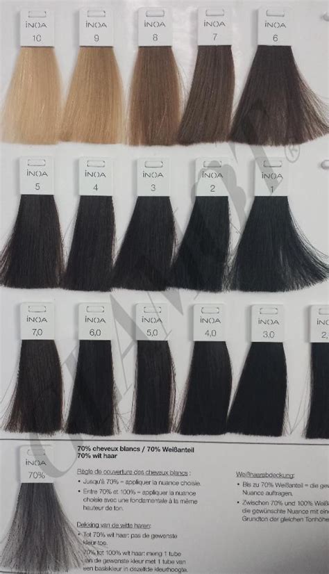L Oréal Professionnel Inoa ODS2 Inoa hair color chart Hair color