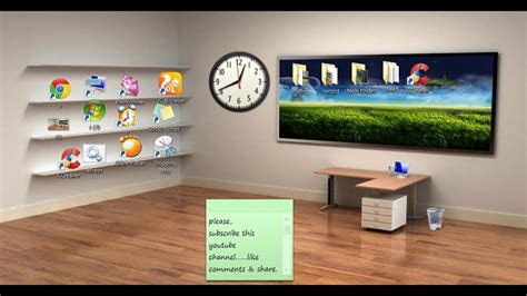 Beautiful Classic 3d Desktop In Windows 7 Review Youtube