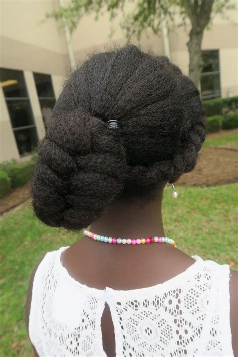 Double Fishtail Braid Ponytail On Natural Hair Sport Hairstyle