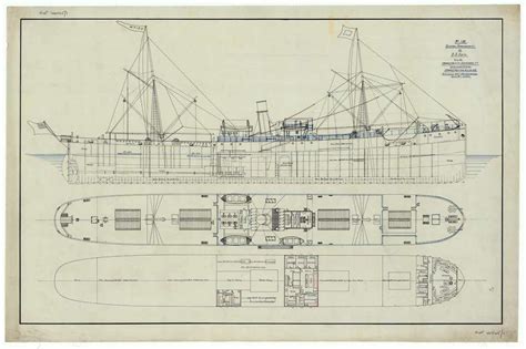 Ship Plan Of Edith General Arrangement Falkirk Council
