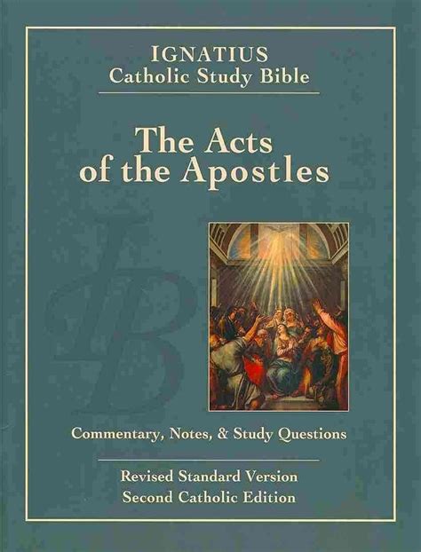 Buy Ignatius Catholic Study Bible The Acts Of The Apostles By Scott W