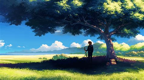 Boy standing under tree sunset hd : Anime Tree Wallpapers - Top Free Anime Tree Backgrounds ...