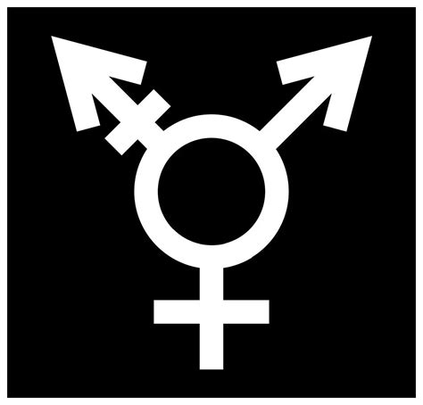 Gender Symbol Lgbt Symbols Transgender Sign Png Clipart Black And My