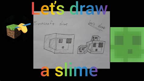 How To Draw Minecraft Slime Youtube