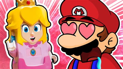 Mario Meets Lego Peach Youtube