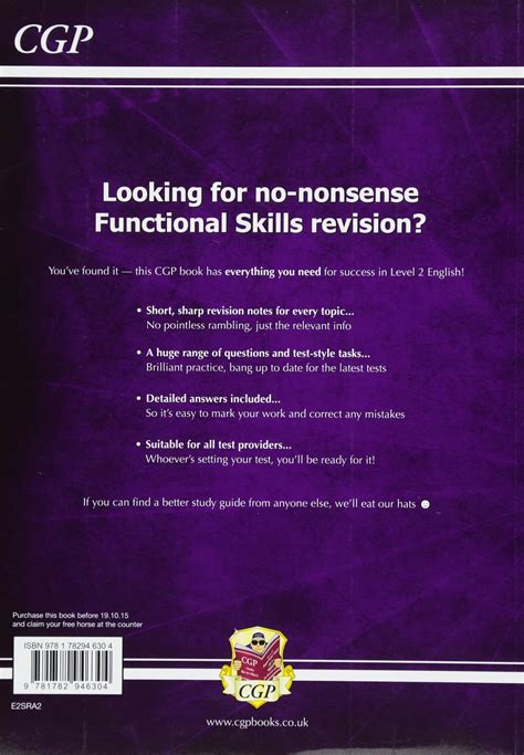 Functional Skills English Level 2 Study And Test Practice Cgp
