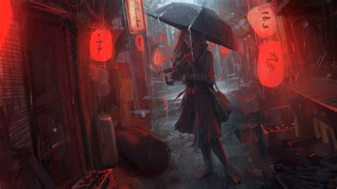Anime Girl In Rain Hd Anime 4k Wallpapers Images Backgrounds Photos And Pictures
