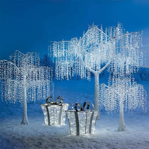 Crystal 6 Tree Frontgate Bright Led Lights Crystal Tree White