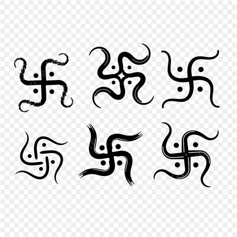 Swastik Hindu Cultural Symbol Calligraphy Variation Swastik Hindu Culturel Png And Vector
