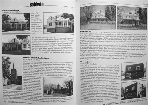 Architectural Survey of Ashe County, North Carolina – Ashe County