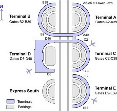Airport Terminal Gate Map Image To U