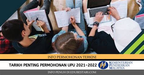 Pendaftaran permohonan upu online dibuka. Tarikh-tarikh Penting Permohonan UPU 2021-2022 Universiti ...