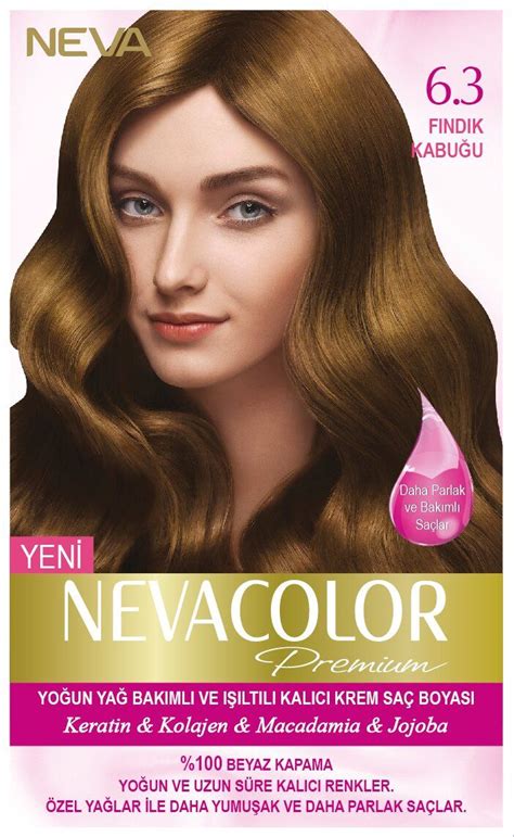 Neva Color Premium Saç Boyası 6 3 Fındık Kabuğu Keratin Nevada