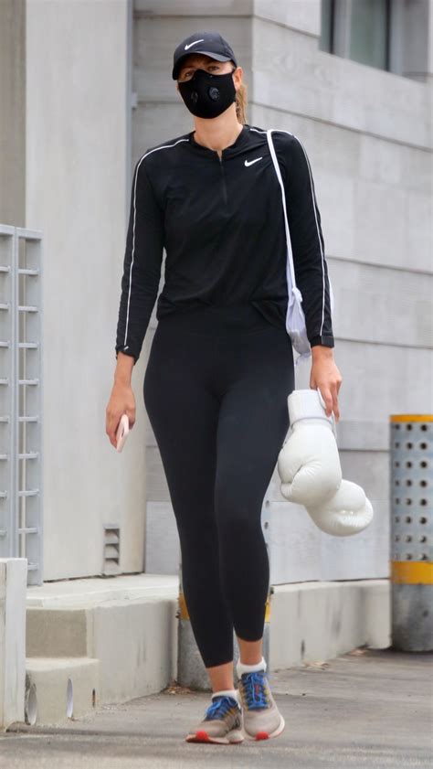 Maria Sharapova Workout At A Beach In Los Angeles 07292020 Hawtcelebs