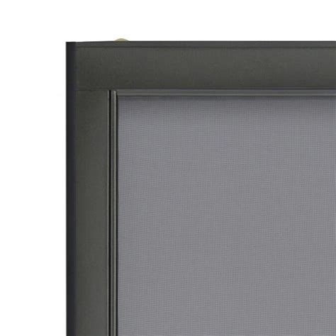 Grisham Bronze Steel Frame Sliding Patio Screen Door Common 36 In X