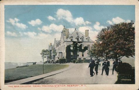 The War College Naval Training Station Newport Ri Postcard