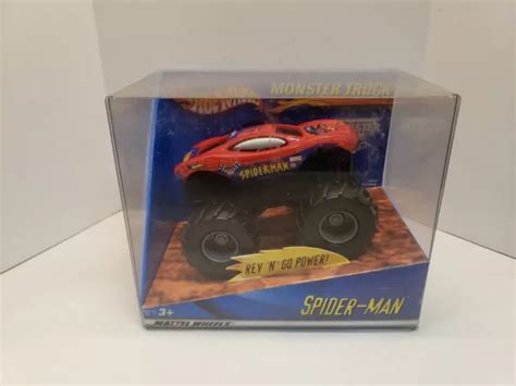 Mattel Hot Wheels Spider Man Monster Truck Monster Jam Rev N Go Power