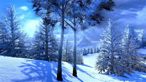 1920x1080 Sun Snow Beauty Sky Trees Winter Coolwallpapersme