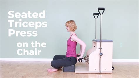 Seated Triceps Press Dips On The Chair ⎮pilates Encyclopedia Youtube