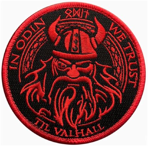 In Odin We Trust Viking God Patch 35 X 35 Inch Iron On Sew On R