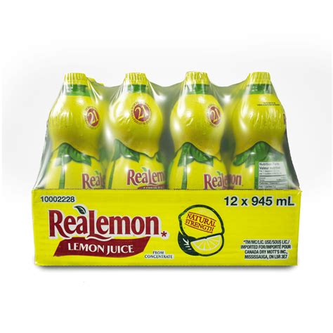 Realemon Lemon Juice 12 Ct