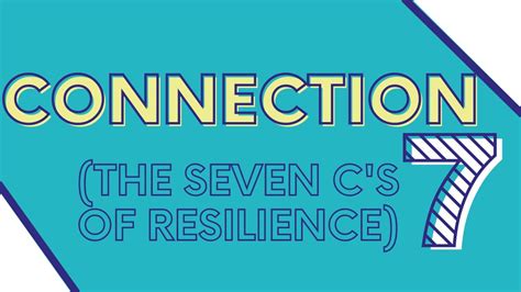 Connection The Seven Cs Of Resilience Youtube