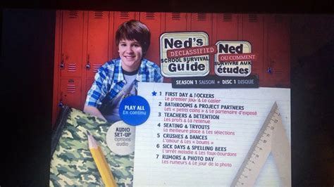 Neds Declassified School Survival Guide Season 1 Disc 1 Menu