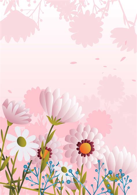 Pink Flower Background 286678 Vector Art At Vecteezy