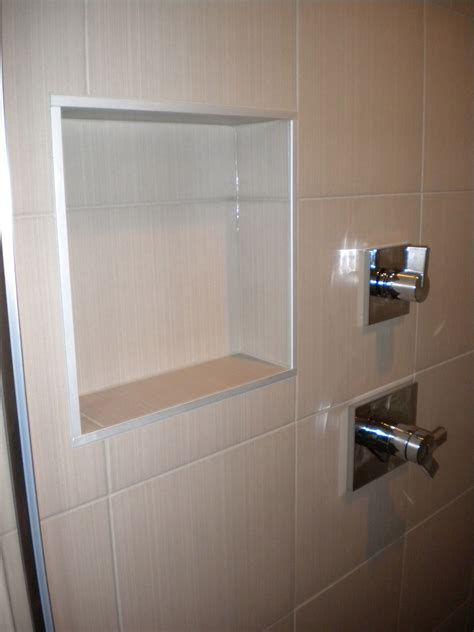 Recessed Ceramic Shower Shelf Long Wall Shelf