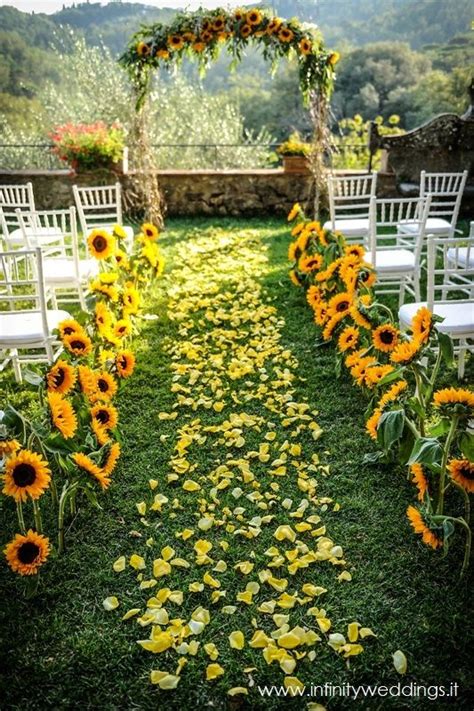 Sunflower Wedding Ideas Backyardwedding Sunflower Themed Wedding