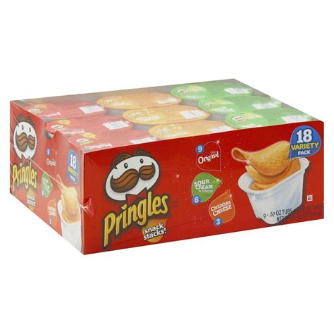 Pringles Snack Stacks Variety Pack Potato Crisps Chips 129oz18ct