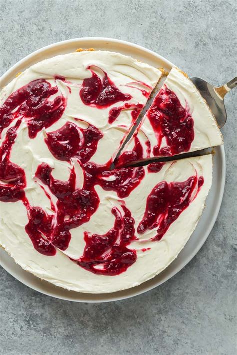 No Bake White Chocolate Raspberry Cheesecake Delicious Culinary Notes