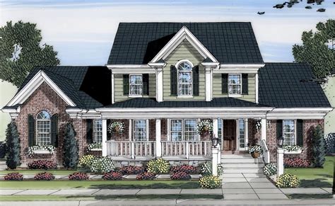Lovely Two Story Home Plan 39122st Architectural