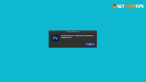 Fix Photoshop Could Not Save File Because Of A Program Error