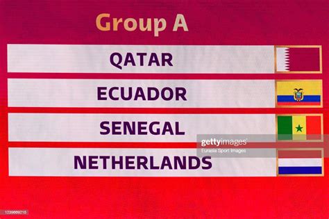 Group A Of Fifa World Cup Qatar 2022 Final Draw At Doha Exhibition