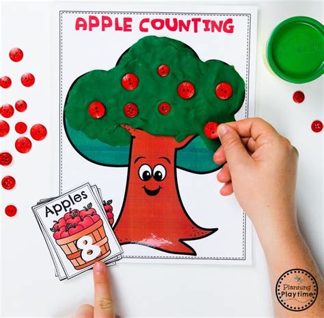 Engaging Apple Tree Counting Game For Preschoolers